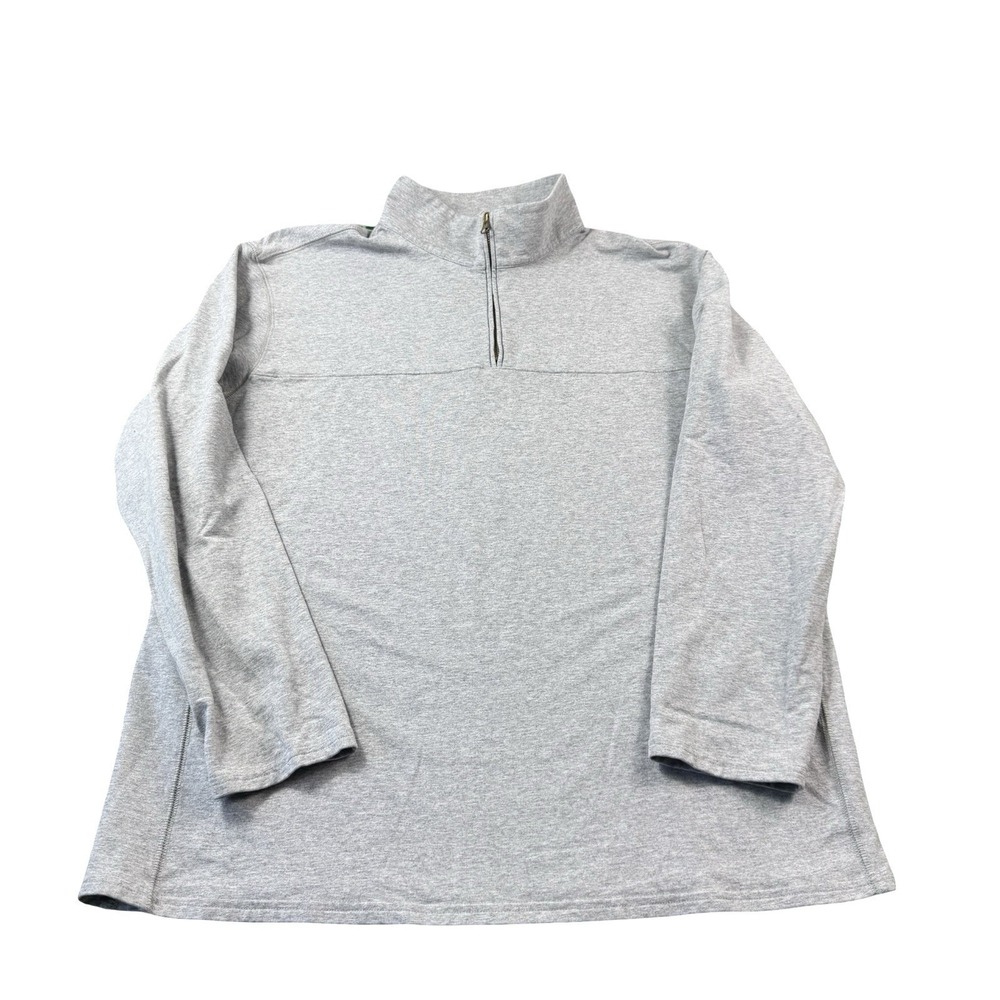 State & Liberty Gray Heathered Half Zip Performance Pullover Size 3XL